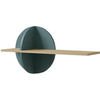 Mirjan24 Kinder-Wandregal Lexi 16 , Eichefarben, Blau , Holzwerkstoff , Rechteckig , 81x45x25 cm , Wohnzimmer, Regale, Wandregale