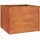 Hochbeet Rostig 100 x 100 x 77 cm Braun
