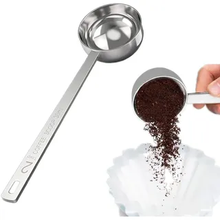 Kaffeelöffel, Kaffeelöffel Portionierer 30ml Kaffeelot Edelstahl Coffee Scoop kaffeemesslöffel Edelstahl KaffeelöffelLang Dosierlöffel Kaffelöffel Löffel Messlöffel für Kaffee Tee Kakaopulver Mehl