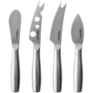 Boska Käsemesser-Set Mini Copenhagen/vier Käsemesser/Edelstahl/Silber / 145 x 20 x 9 mm