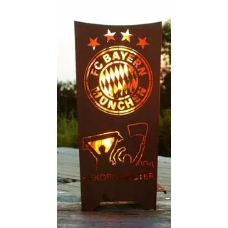 Ferrum Art Design FC Bayern München Feuerkorb Rekordmeister