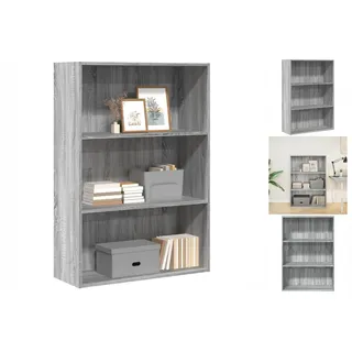 vidaXL Bücherregal Grau Sonoma 80x30x114 cm Holzwerkstoff