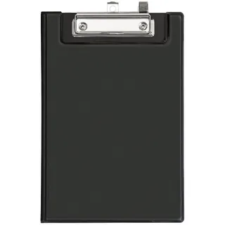 VELOFLEX 4805180 - Clipboard mit Durchschreibschutz, DIN A5, mit Deckel, PVC, Klemmbrett, Schreibplatte, schwarz