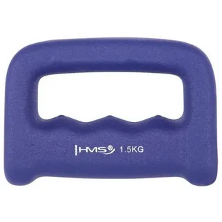 HMS CK15 Griffhantel Gusseisen mit Neoprenbeschichtung 1,5 kg blau