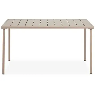 Idimex Gartentisch Azalea 140 x 80 x 75 cm Champagne