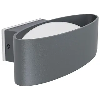 EGLO Außenwandleuchte Metall L 27 x H 7,5 x AL 13,5 cm 1 Stk. anthrazit