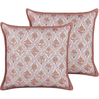 Beliani Picea Dekokissen 45 x 45 cm Rot