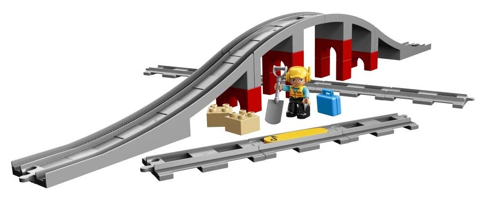 Bild von Duplo Eisenbahnbrücke und Schienen 10872