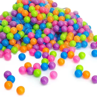 Littletom Bällebad-Bälle 400 Stück, pastell, 5,5 cm , Multicolor , Kunststoff , Rund , 5.5x5.5x5.5 cm , unisex , Spielzeug, Sonstiges Spielzeug