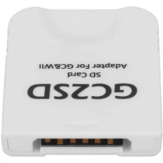 ASHATA GC2SD Premium Micro-Speicherkarten-Adapter für , Schlüssel-SD-Speicherkarten-Stick-Konverter-Adapter für für GC-Spielekonsole, Tragbarer(Weiß)
