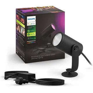 Philips Außenleuchte Aluminium 19,4 cm 1er Set schwarz
