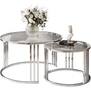 lookway Lori Silber Glas 70 x 48 x 50 cm
