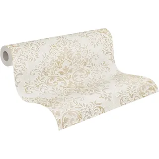 A.S. Création Livingwalls Vliestapete Jette Joop Tapete mit Ornamenten barock 10,05 m x 0,53 m beige braun metallic Made in Germany 339244 33924-4