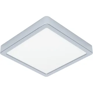 EGLO Fueva 6 LED Deckenlampe 22 x 22 cm Silber/Weiß