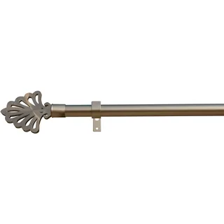 INDEKO Vorhangstange Modena 1-läufig Ø 16 mm 100 cm Silber