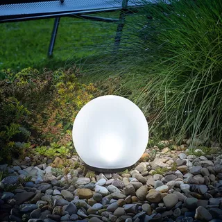 esotec Solarleuchte Kunststoff 20 cm 1 Stück weiß