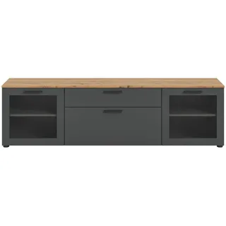 xonox.home Lowboard Niklas Grau/Eiche Artisan