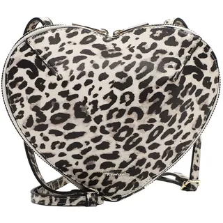 Umhängetasche TAMARIS "Umhängetasche TAS Kimberlie", Damen, Gr. B/H/T: 21cm x 18cm x 2,5cm 0, schwarz (schwarz, weiß 103), Polyurethan, Taschen Umhängetasche