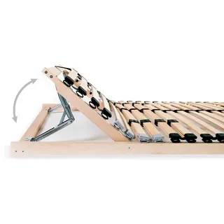 vidaXL Lattenrost mit 28 Latten 7 Zonen 140x200 cm - Braun