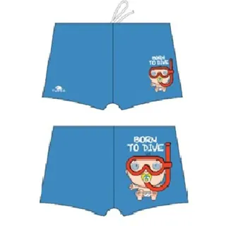 Turbo Born To Dive Badehose Boxer - Royal - 3XL