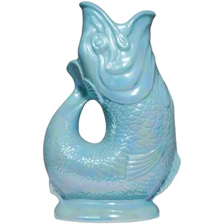 Gluckigluck Karaffe mit „Gluck-Gluck“-Geräusch 27,5/17/9,5 cm , Pastellgrün , Keramik , Tiere , 1.2 L , Organisch , handgemacht , Geschirr, Kannen & Karaffen, Wasserkaraffen & Krüge