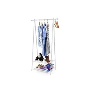 SONGMICS Kleiderständer HSR05W weiß Metall 87,5 x 155,0 cm, 1 St.