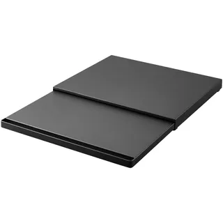 Yamazaki 2106 TOWER Sliding Countertop Tray, black, Steel/Polypropylene/Silicone, 45 x 3964.5 x 4 cm
