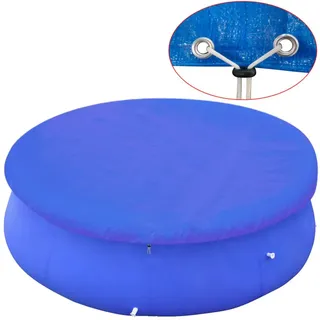 VIDAXL -Poolabdeckung für 300 cm über gemahlenem Schwimmbad rund - Blau