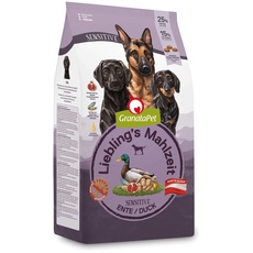 GranataPet Liebling's Mahlzeit Ente Sensitive, Trockenfutter für Hunde, Hundefutter ohne Getreide & ohne Zuckerzusätze, Alleinfuttermittel, 4 x 1,8 kg