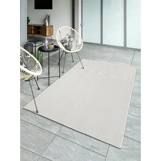 The CarPET Mistra Outdoor-Teppich 200 x 280 cm Beige/Weiß
