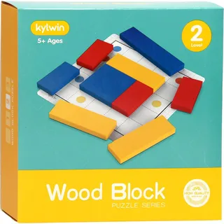 IQ Puzzle Holz Blockpuzzle Lernspiel Level 2 Mehrfarbig