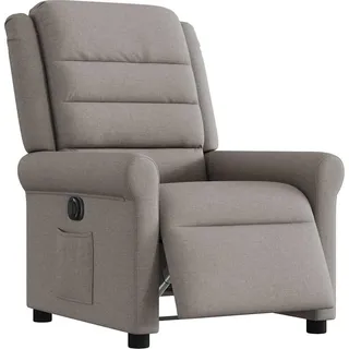 vidaXL Relaxsessel Elektrisch Taupe Stoff - Taupe