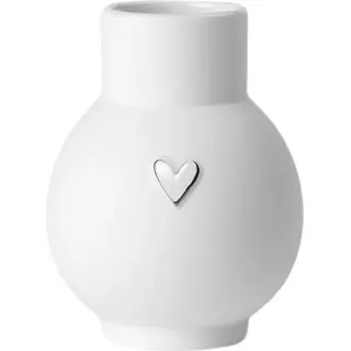 Räder Mini-Kugelvase Herz Silber D.6,7cm H.9cm - Silber