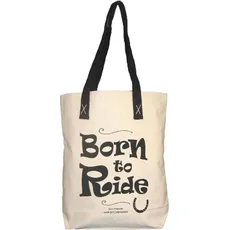 Moorland Rider, Tasche, Einkaufstasche mit verschiedenen Aufschriften in englischer Sprache, Schwarz
