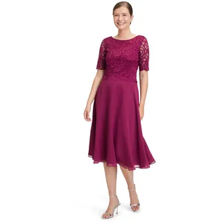 Vera Mont Cocktailkleid mit Spitze Rot 38