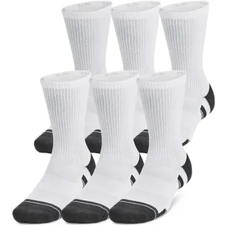 Under Armour Performance Tech Crew Socken 6er Pack Weiß 42-47,5