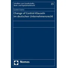 Change of Control-Klauseln im deutschen Unternehmensrecht