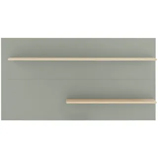 Modante Wandpaneel , Grün, Eichefarben , Holzwerkstoff , 150x80x20 cm , Wohnzimmer, Regale, Wandregale