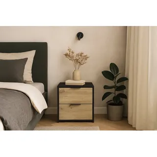 Home Affaire Nachtschrank PERY 44,2 x 35 x 45,9 cm Schwarz