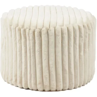 SalesFever Sitzhocker Ø55 cm Kunststoff 55 x 38 x 55 cm Beige