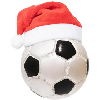 8 cm große Weihnachts-Fußball-Ornament-Kugel, Glas, geblasene Ornamente für 2025 Weihnachtsbaum-Dekoration – Weihnachtskugel, Kugeln für Weihnachten, Urlaub, Party, Baumschmuck