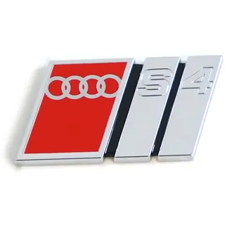Audi 8D5853737G2ZZ Schriftzug S4 Heckklappe Logo Emblem Plakette, selbstklebend