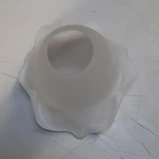 Lampenschirm Glas Weiß Alabaster Ø 15 cm für Tischlampe Wandleuchte E27 schirm