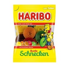 HARIBO Bunte Schnecken Fruchtgummi 160,0 g