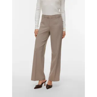 Vero Moda Vmtexas Mw Straight Pant Noos Braun L 32