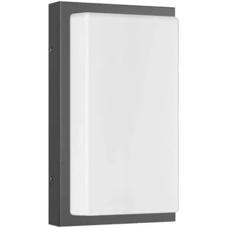 Lcd Außenwandleuchte Edelstahl 29,0 cm inkl. Bewegungsmelder grau