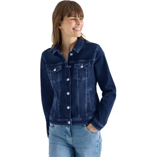 Cecil Jeansjacke mit Brusttaschen und Knöpfen mid blue wash M