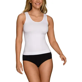 Vanity Fair Damen Tops, Alltagsschichten, Tanktop, Cami Camisole, Spin Tank-Star White, XX-Large
