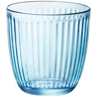 Bormioli Rocco & Figlio- Line Bicchiere per Acqua, Colore Blu, BOR1239, 6 pezzi