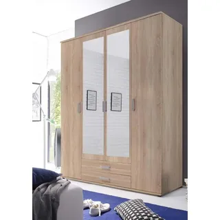 Pol-Power Drehtürenschrank Karl 160 x 196 x 54 cm Braun